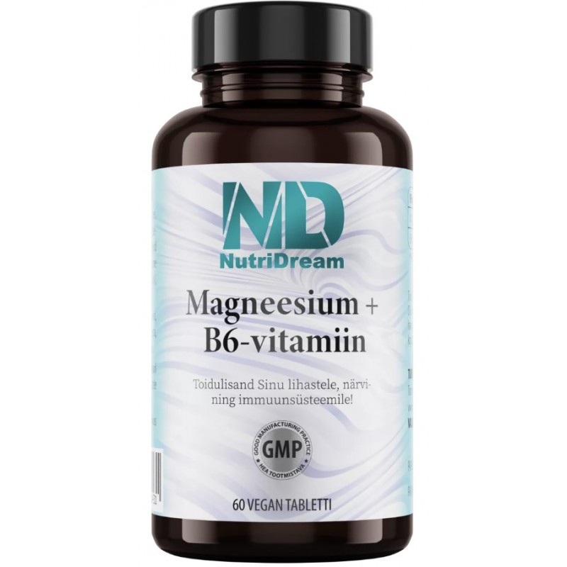 NutriDream Magneesium + B6 60 vege tabletid